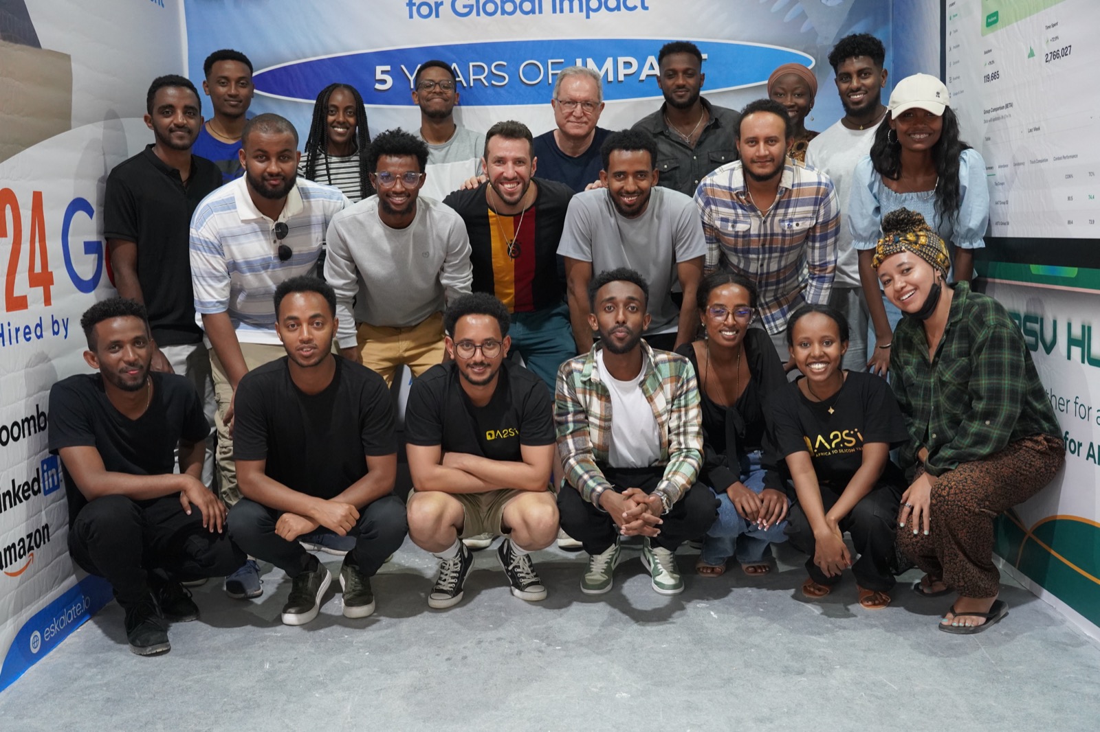A2SV product teams presenting at GITEX Africa